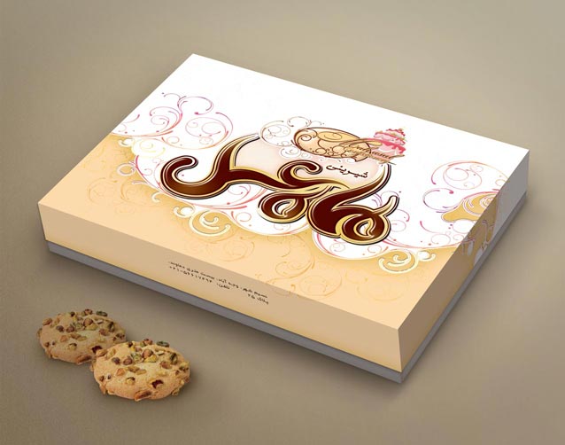 طراحی جعبه شیرینی ماه عسل