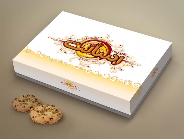 طراحی جعبه شیرینی رسالت