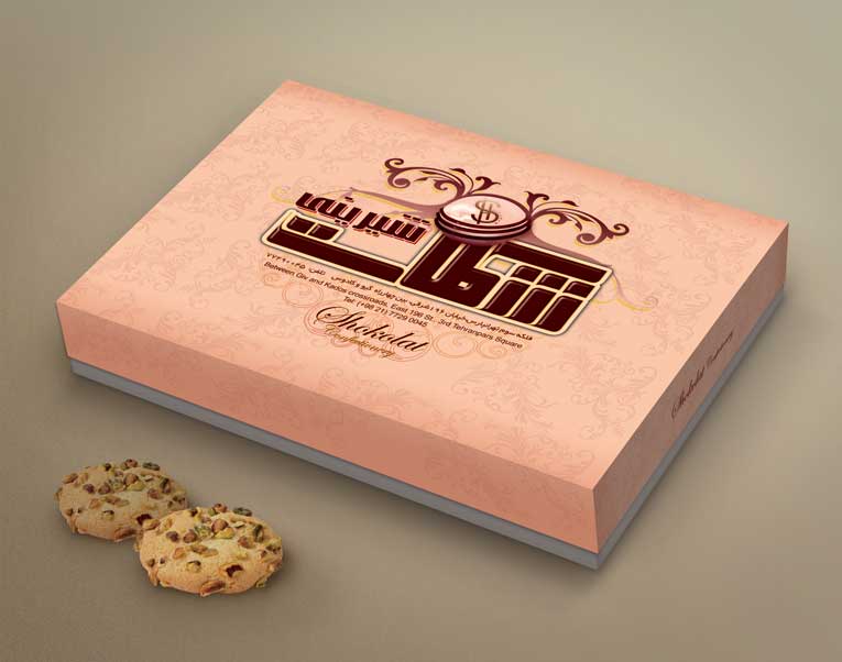 طراحی جعبه شیرینی شکلات