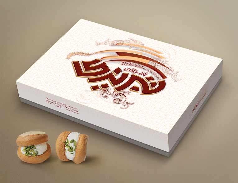 طراحی جعبه شیرینی برادران تبریزی