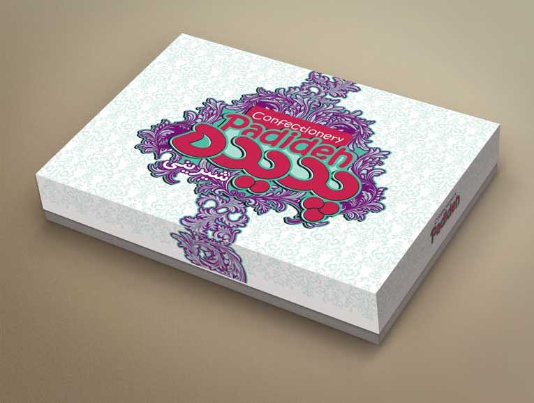 طراحی جعبه شیرینی پدیده 2