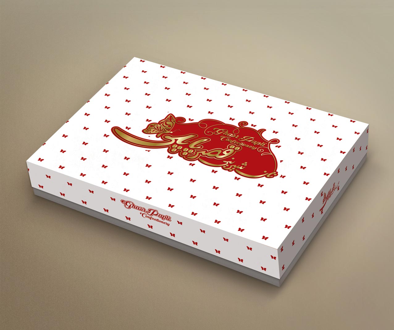 طراحی جعبه شیرینی پاپلی 7