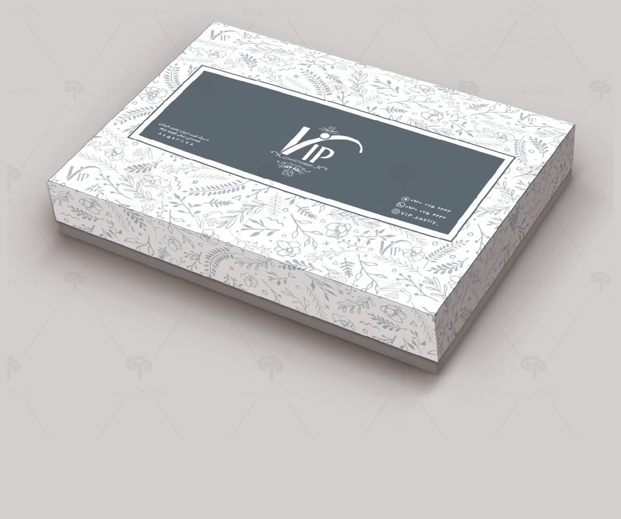 طراحی جعبه شیرینی vip2