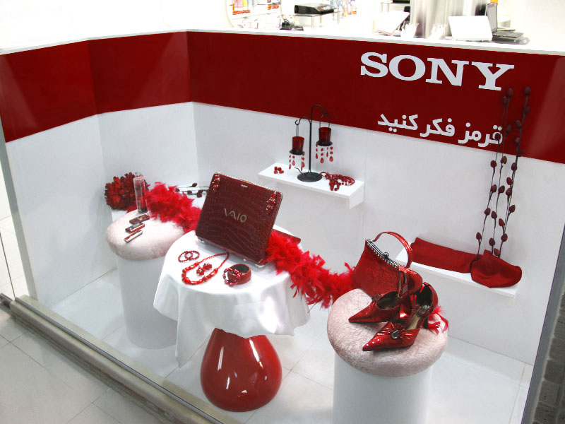 طراحی داخلی فروشگاه شرکت سونی