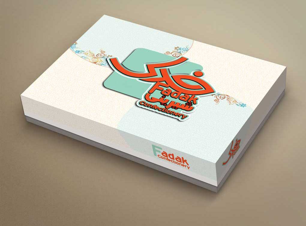 طراحی جعبه شیرینی فدک 1
