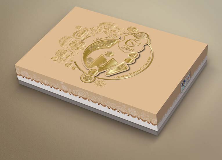 طراحی جعبه شیرینی تینا 5