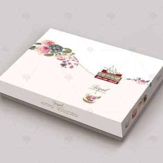 طراحی جعبه شیرینی سی گل