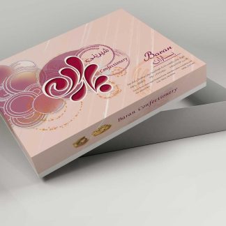 طراحی جعبه شیرینی باران