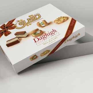 طراحی جعبه شیرینی دقیق