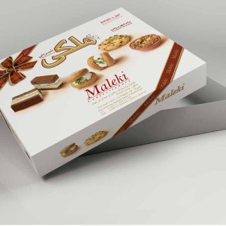 طراحی جعبه شیرینی ملکی