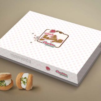 طراحی جعبه شیرینی عرشیا
