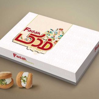 طراحی جعبه شیرینی فدک