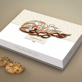 طراحی جعبه شیرینی قصر صدف