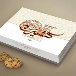 طراحی جعبه شیرینی کشمیری