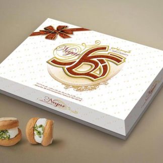 طراحی جعبه شیرینی نگار