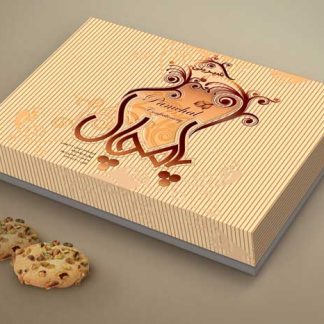 طراحی جعبه شیرینی پامچال