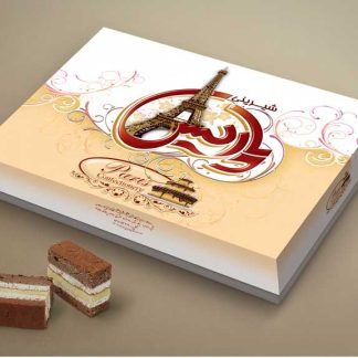 طراحی جعبه شیرینی پاریس
