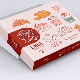 طراحی جعبه شیرینی لیندا 3