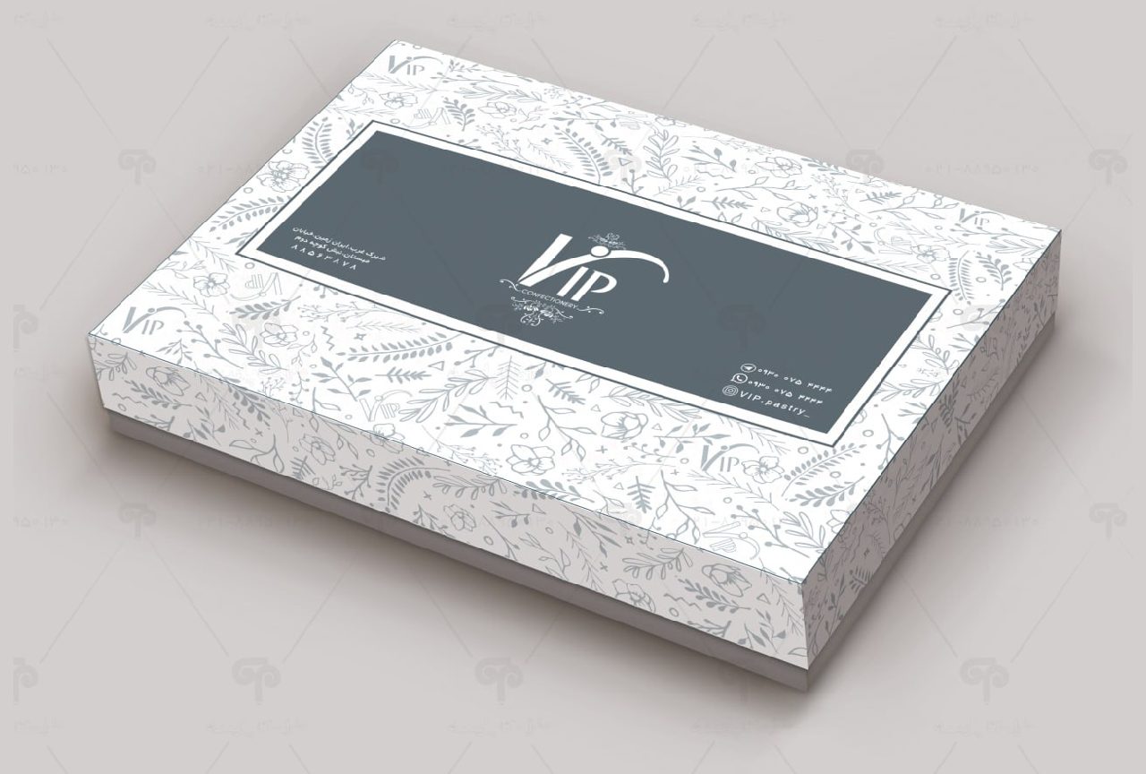 طراحی جعبه شیرینی vip2