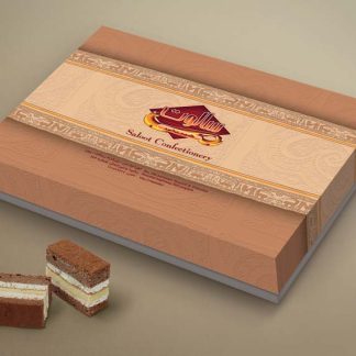طراحی جعبه شیرینی سالوت