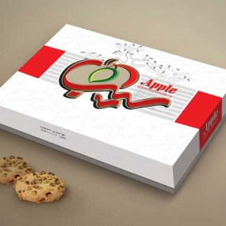 طراحی جعبه شیرینی سیب