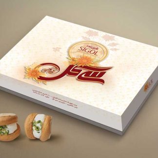 طراحی جعبه شیرینی سی گل