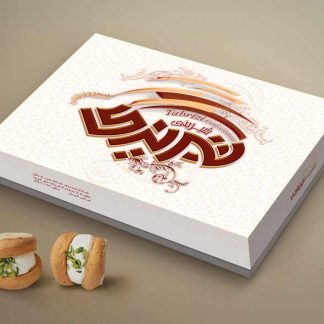 طراحی جعبه شیرینی برادران تبریزی