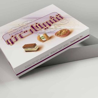 طراحی جعبه شیرینی تشریفات نو