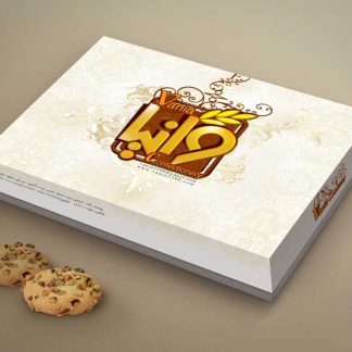 طراحی جعبه شیرینی وانیا
