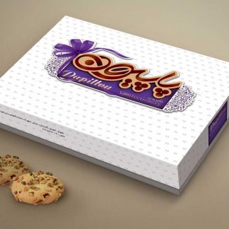 طراحی جعبه شیرینی پاپیون 1