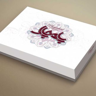 طراحی جعبه شیرینی پامچال 1