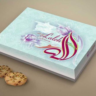 طراحی جعبه شیرینی لاله 1
