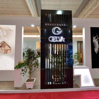 طراحی غرفه نمایشگاهی شرکت گلوا گلد